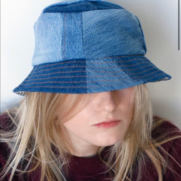 - love faustine denim bucket hat - Picture 5 of 8